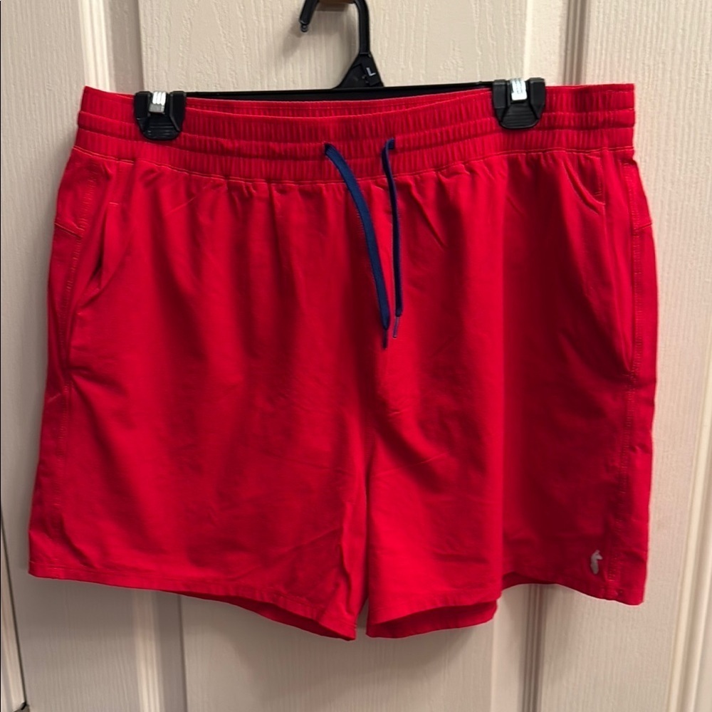 Cotopaxi men’s Red Tola swim trunks. Size large